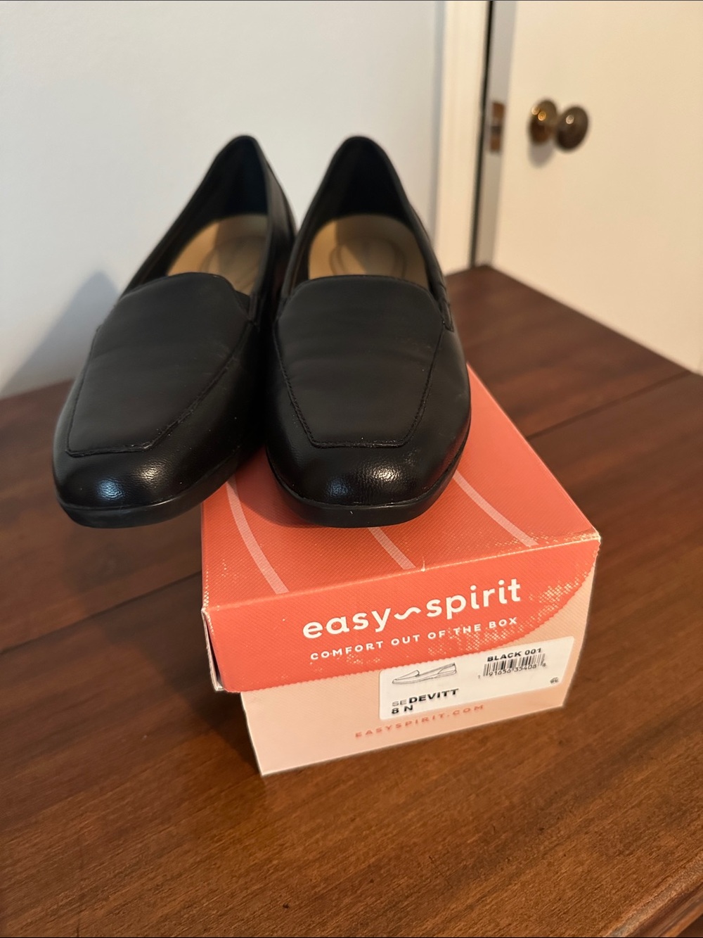 Easy Spirit Black Slip-On Comfort Loafers